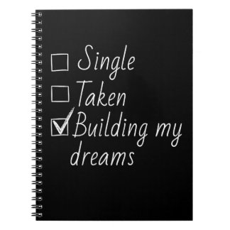 Single Taken Checklist Style Motivational Quote  N Notitieboek