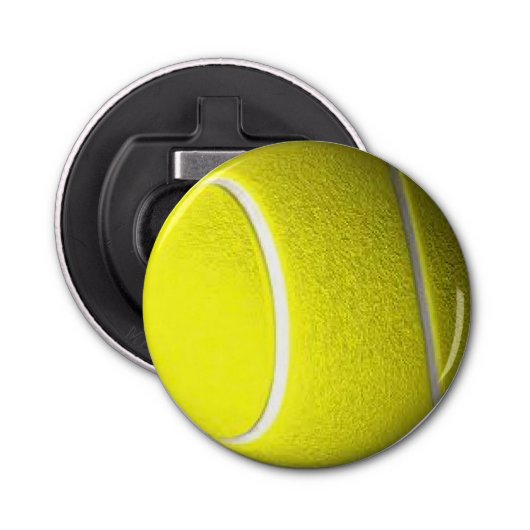 Single Tennis Ball-poorten Button Flesopener (Voorkant)