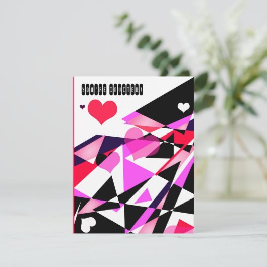 Single Track to Love 1 U bent uitgenodigd voor Kaa Kaart (Staand voorkant)