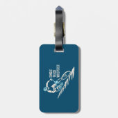 Single Track Whisperer Mountainbiken Bagagelabel (Achterkant verticaal)