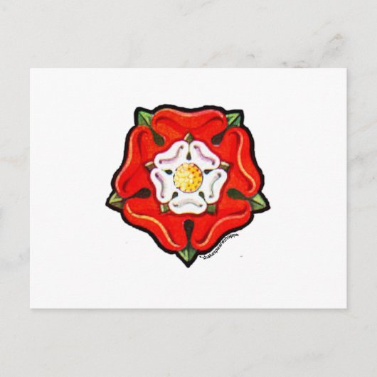 Single Tudor Roos Briefkaart (Voorkant)