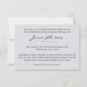 Single Turquoise Roos Vervagen naar Black Wedding Kaart (Achterkant)