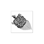 Single Turtle / 一つ亀 Rubberstempel (Afrduk)