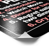 Single Valentijnsdag Funny Valentijnsdag Plan Foto Afdruk (Hoek)