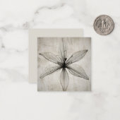 Single Vintage X-Ray Flower Notitiekaartje (Voorkant / Achterkant in situ)