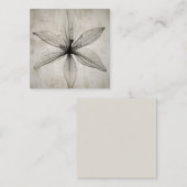 Single Vintage X-Ray Flower Notitiekaartje (Voorkant / Achterkant)