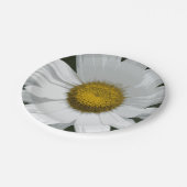Single White Daisy Papieren Bordje (Gekanteld)