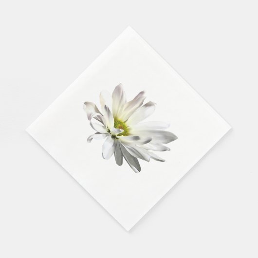 Single White Daisy Servet (Hoek)