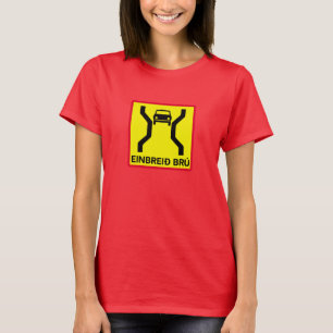 Single-Width Bridge, verkeersteken, IJsland T-shirt
