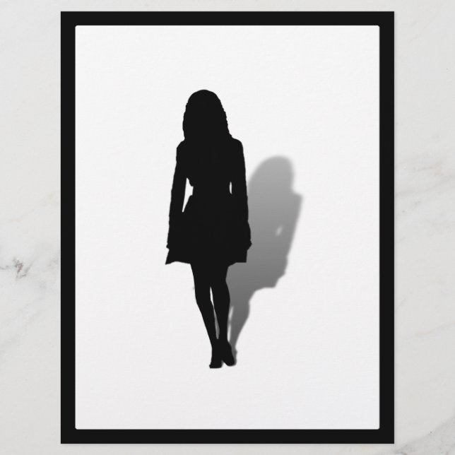 Single Woman Silhouette (Voorkant)