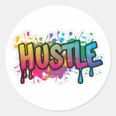 Single Word Hustle sticker (Voorkant)