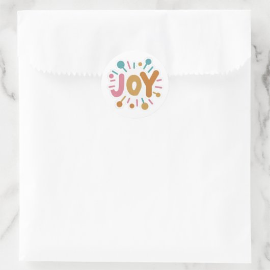 Single Word Joy sticker (Tas)