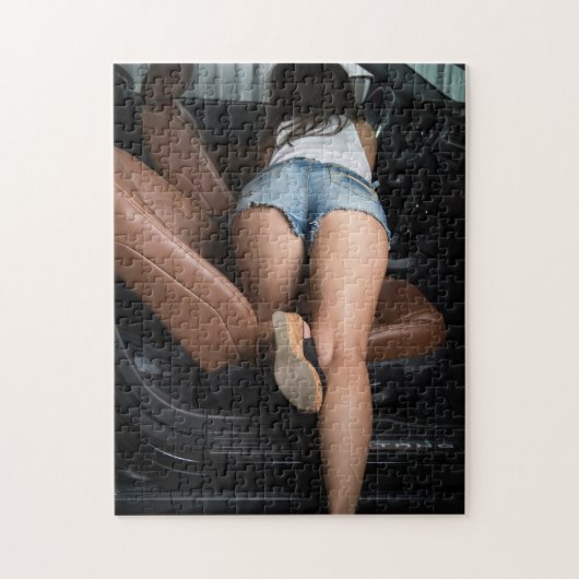 Single Z Hot 252-Piece Puzzle-babes en -auto's Legpuzzel (Verticaal)