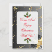 Singles and Friends Christmas Party Invite  Kaart (Achterkant)