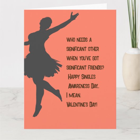 Singles Awareness Day - Funny Valentijnsdag Kaart (Voorkant)