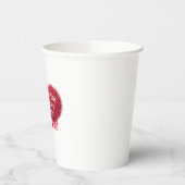 Singles valentine's day sarcastic text on heart papieren bekers (Links)