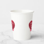 Singles valentine's day sarcastic text on heart papieren bekers (Links)