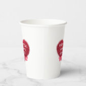 Singles valentine's day sarcastic text on heart papieren bekers (Rechts)