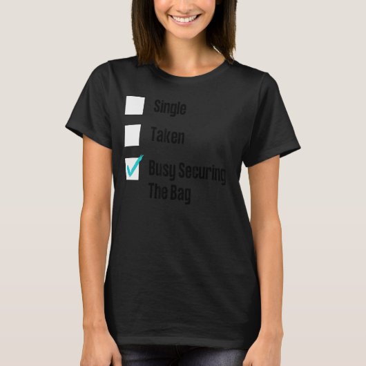 Singletakensecuring van de tas t-shirt (Voorkant)
