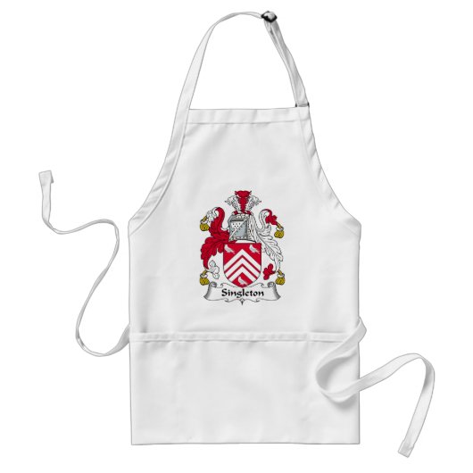 Singleton Family Crest Standaard Schort (Voorkant)