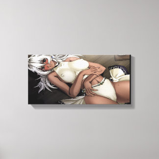 SingleZ "Lust" Hot Hentai Babe Canvas Print
