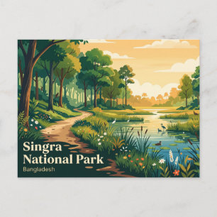 Singra Nationaal Park Bangladesh Briefkaart