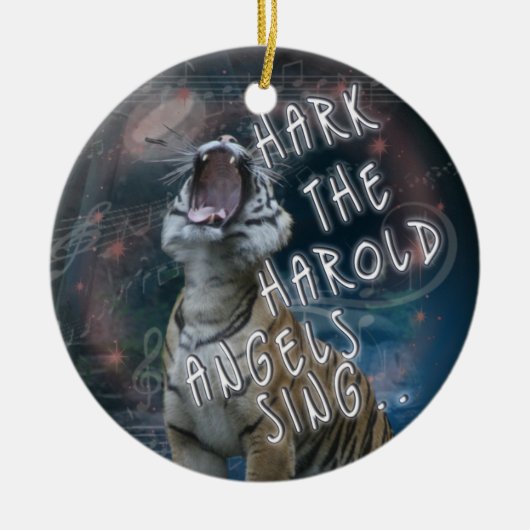 SINGTIGER ORNAMENT - HARK HAROLD ANGELS SING (Voorkant)