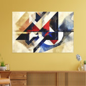 Singular Abstraction Canvas Afdruk (Insitu (Woonkamer))