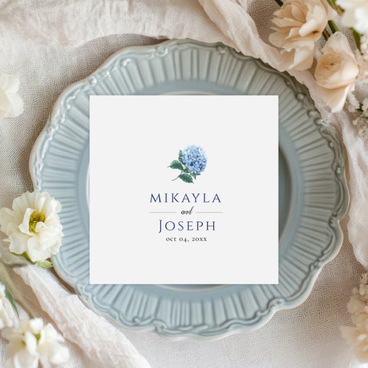 SINI Blauw Hydrangea Papier servet