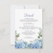 SINI Blue Hydrangea Details Kaart (Voorkant)