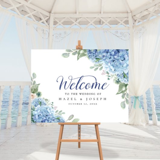 SINI Blue Hydrangea Welkom Poster
