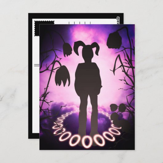 Sini Bunny Paasei Halo Briefkaart (Voorkant / Achterkant)