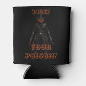 Siniastere Pompoensheriff Cowboy Jack-o'-Lantern G Blikjeskoeler (Voorkant)