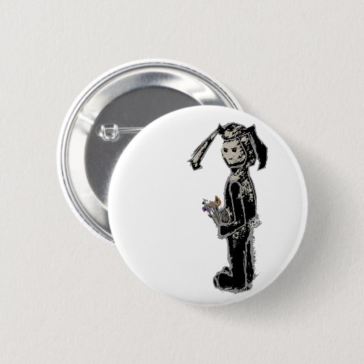 sinibunny ronde button 5,7 cm (Voorkant /achterkant)