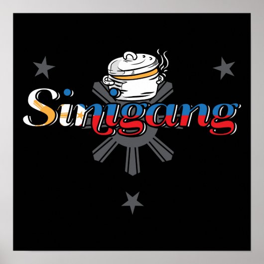 Sinigang Filipino Food Poster (Voorkant)