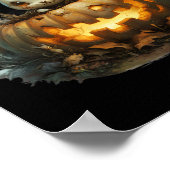 Sinister Bunny Mayhem Creepy Halloween Bunny Pump Poster (Hoek)