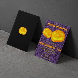 Sinister Celebration Halloween Party Kaart