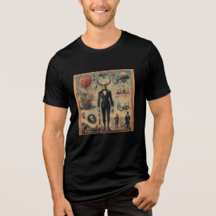Sinister Circus Sideshow - Freaky Carnival Freaks Tri-Blend Shirt