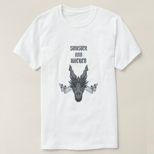 Sinister en slecht t-shirt (Design voorkant)