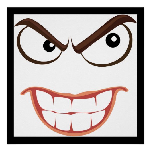 SINISTER FACE PERFECT POSTER (Voorkant)