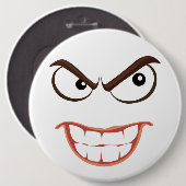 SINISTER FACE RONDE BUTTON 6,0 CM (Voorkant /achterkant)