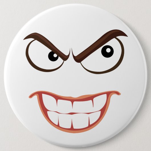 SINISTER FACE RONDE BUTTON 6,0 CM (Voorkant)