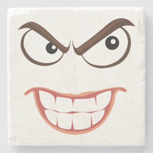 SINISTER FACE STENEN ONDERZETTER (Voorkant)