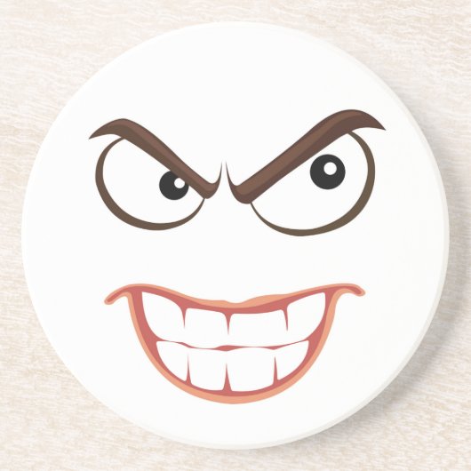 SINISTER FACE ZANDSTEEN ONDERZETTER (Voorkant)