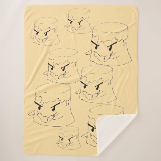 Sinister Flan Sherpa Blanket Deken (Voorkant)