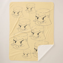 Sinister Flan Sherpa Blanket Sherpa Deken