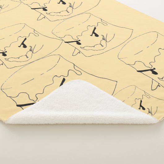 Sinister Flan Sherpa Blanket Sherpa Deken (3/4)