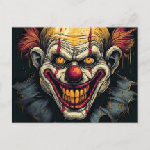 Sinister Funhouse Sideshow Clown Illustratie