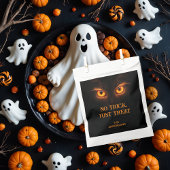 Sinister Glowing Orange Eyes Halloween Bedankzakje