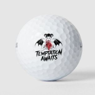 Sinister Gothic Demon Design - Verleiding wacht Golfballen
